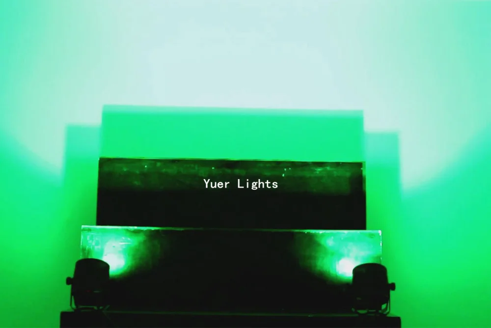 1 упаковка светодиодный плоский Par свет 60 Вт RGB Полноцветный COB банок с DMX512 хороший