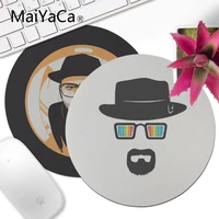 maiyaca new design breaking bad chemistry walter high speed new lockedge mousepad 200x200mm 220x220mm round mouse pad