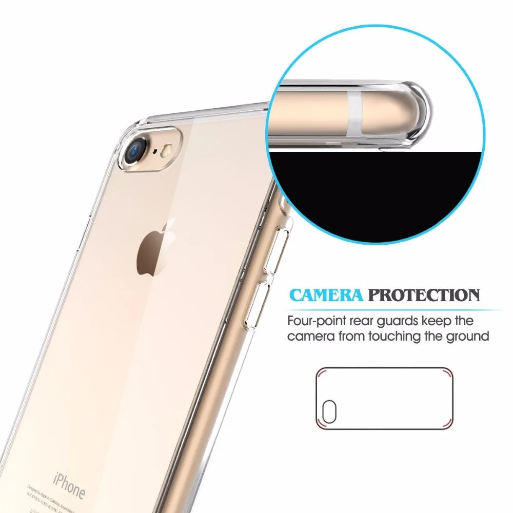Ультратонкий Прозрачный чехол из ТПУ для Apple iPhone X XR XS Max 6S 7 8 Plus 4S 5S SE мягкий гибкий
