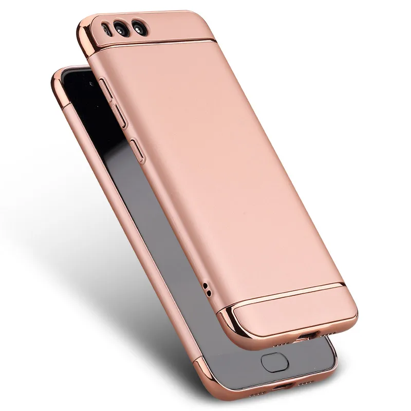 Rose gold Чехол для xiaomi mi6 с мультипликационным принтом mi 6 MOFi, Роскошный чехол для xiaomi mi 6, задняя крышка 3 в 1, чехол, корпус, синий, золотой, красный, 5,15 дюйма - Цвет: Rose gold