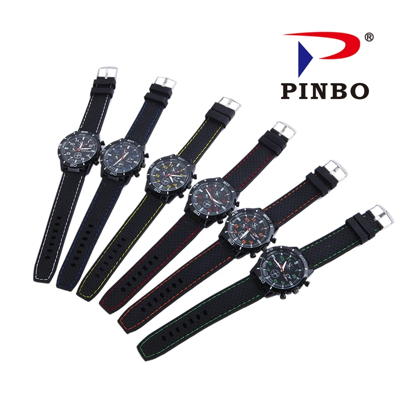 PINBO повседневные кварцевые часы мужские и женские военные спортивные наручные