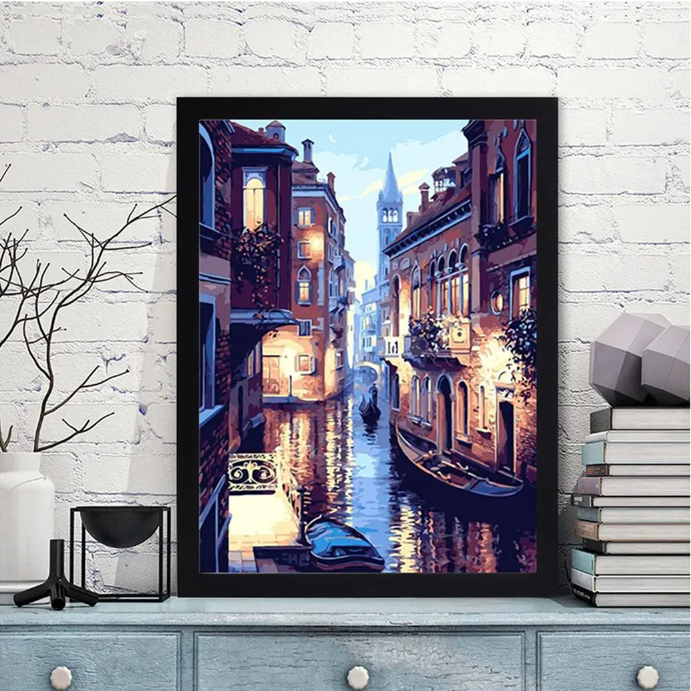 Yfashion 5D DIY декорации круглые смолы Алмазная вышивка Настенный декор 30X40