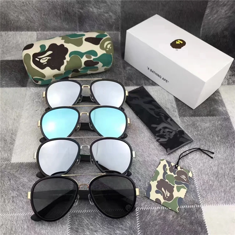 ЯПОНИЯ BAPE Солнцезащитные очки Зеркало Антибликовое UV400 Открытый Спорт Вождения