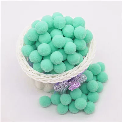 09light green 10/15/20/25 мм Мини пышная Нижняя Pom Poms помпонами ручной работы для детей игрушки свадебный Декор Сделай Сам швейного Ремесла поставок 100 шт - Цвет: 09light green