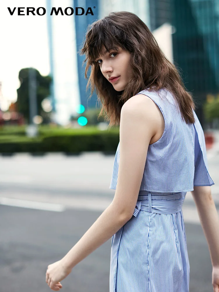 Vero Moda женские летние 2019 Новые широкие укороченные штаны для прыжков | 318144510