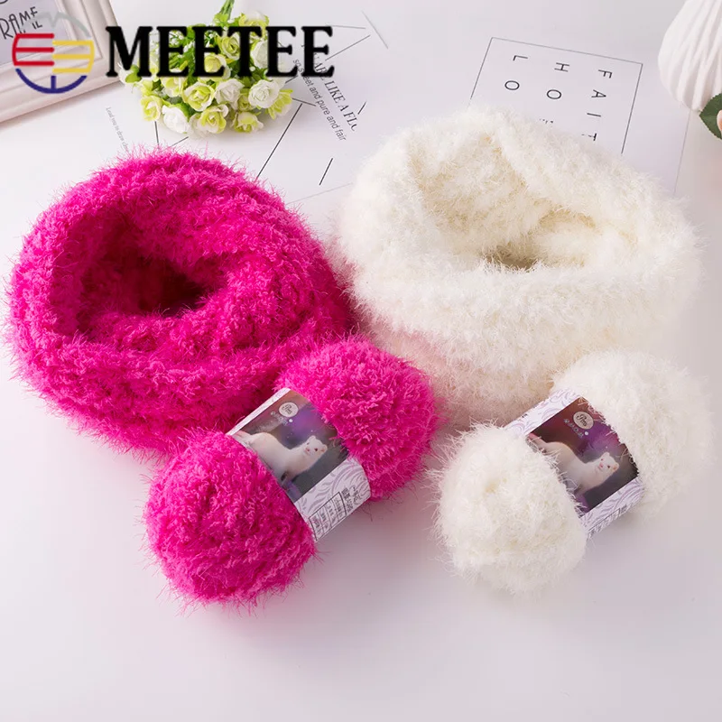 Meetee/4 шт., супер мягкий шерстяной плотный бархатный свитер для малышей ручной вязки, грубая шерстяная пряжа, Детский свитер ручной работы
