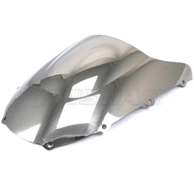 Chrome Мотоцикл двойной пузырь лобовое стекло ветер экран для 1998 1999 Kawasaki Ninja ZX-9R ZX9R ZX 9R ZX900C 900 C черный Иридиум - Цвет: Chrome