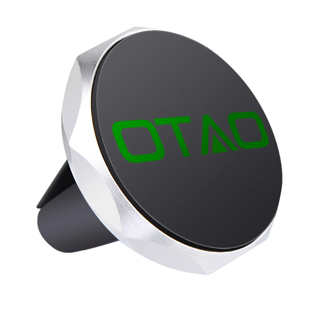 Rhombus Silver Универсальный магнитный автомобильный держатель для телефона OTAO, крепление на вентиляционное отверстие, Магнитная подставка для телефона для iPhone 6, для samsung, gps, автомобильный комплект для всех телефонов - Цвет: Rhombus Silver