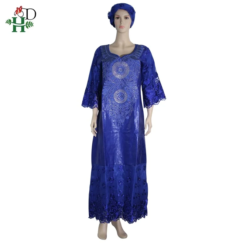 H &amp D африканская женская одежда кружевные платья Женская vestido africano Платье