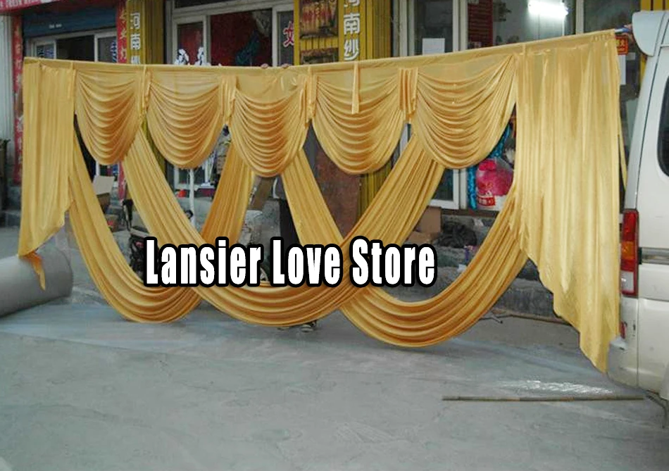 Свадебный фон 6 метров в длину украшение для вечеринки драпировка из ледяной