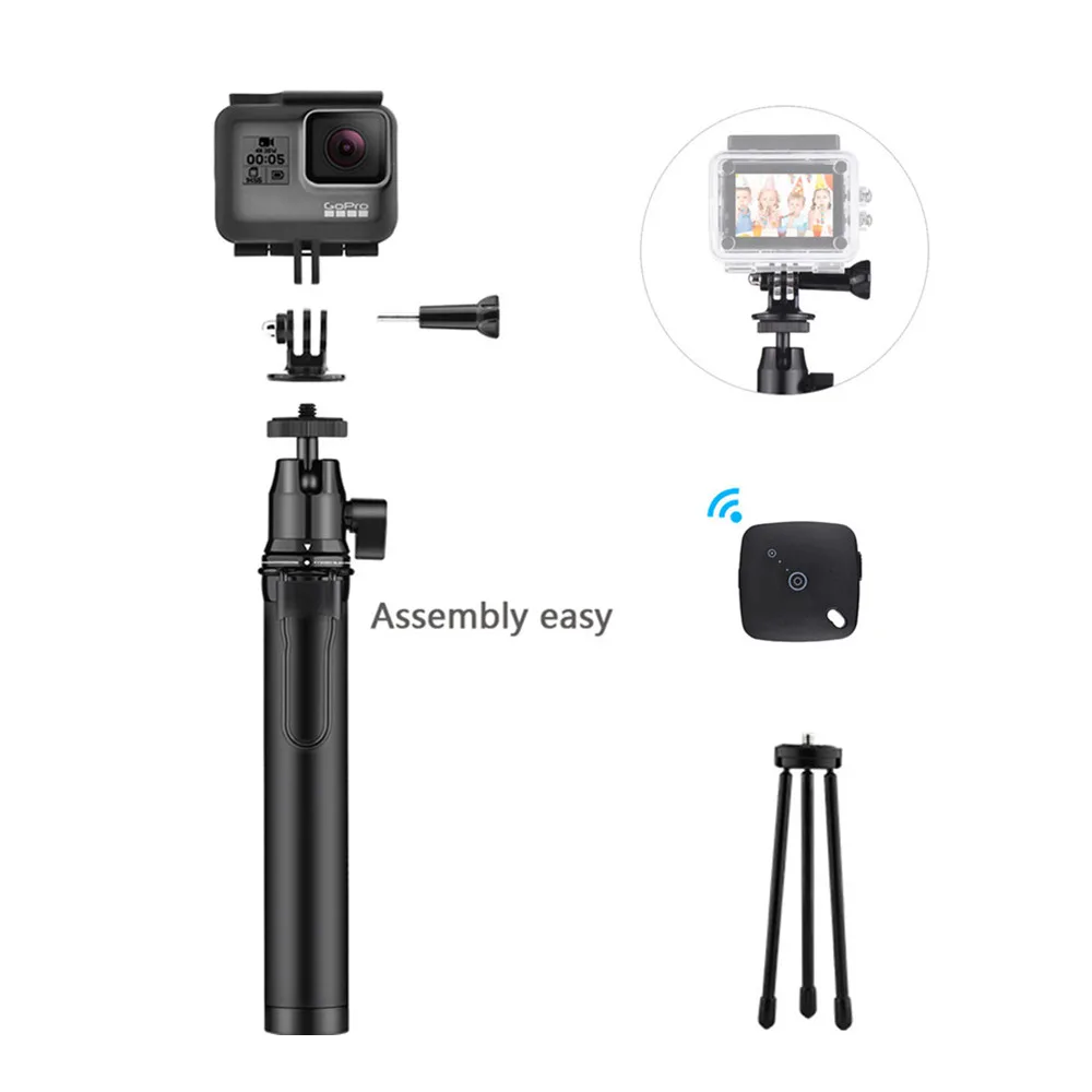 2018 Оригинальный Портативный Телескопический штатив селфи палка для iPhone X 8 8Plus 7Plus