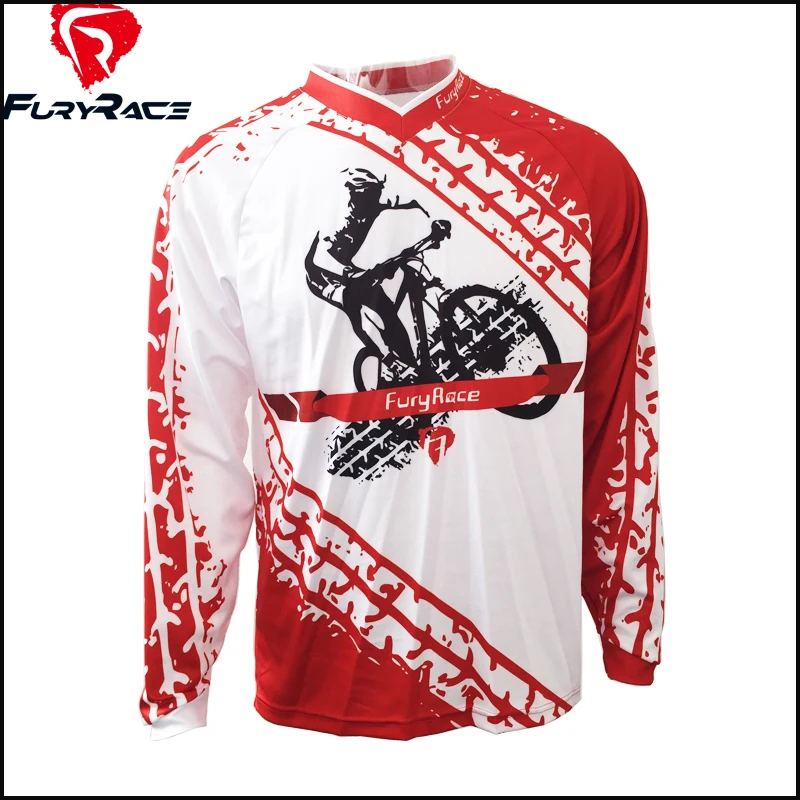 2016 Fury Race MTB Downhill Jerseys Men100% Polyester Motocross Motorcycle T-Shirt Bike Bicycle Jersey Cycling Roupa Clothing | Спорт и
