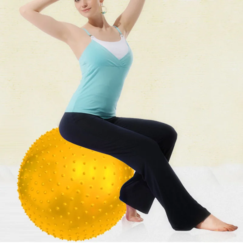 High quality Message Point Yoga Balls 65CM Sports Gym Fitness Female Pilates Gymnastic Balance Workout with Air Pump | Спорт и