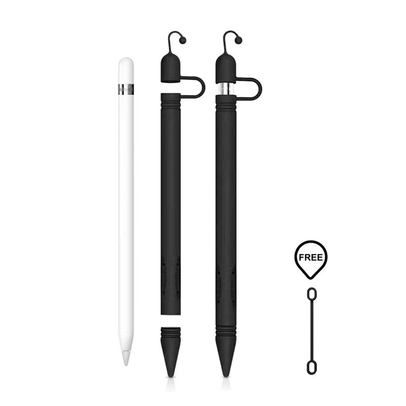 Мягкий силиконовый чехол для Apple Pencil iPad Tip Cover Holder Tablet Touch Pen Stylus 360 полной защиты