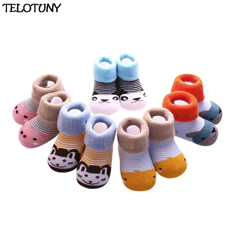 TELOTUNY 2018 FASHION 5 Pairs NewBorn Cute Baby Kids Toddler Casual Socks Cartoon Unisex Warm ZY20 |