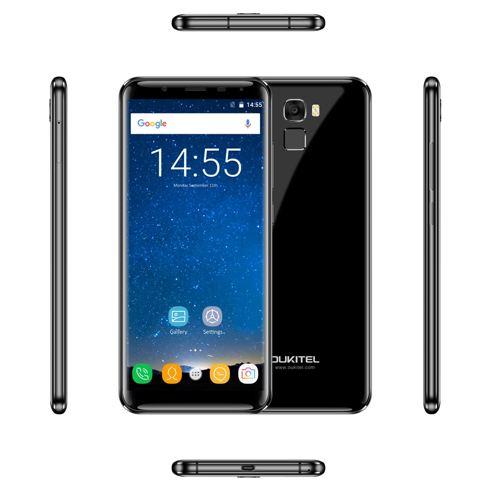 Восстановленный мобильный телефон Oukitel K5000 18:9 5 7 "HD Android 0 MTK6750T 4G + 64G Octa Core 5000mAh 16MP