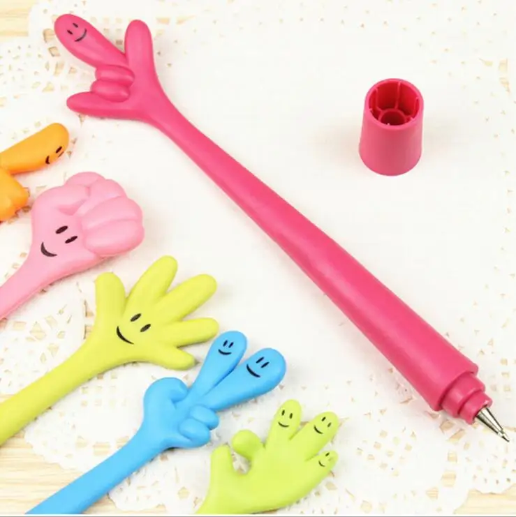 LolliZ 6 шт./партия милые кривые руки лицо шариковые ручки кавайные канцелярские