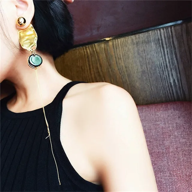 Женские серьги гвоздики с блестками|boucle d'oreille|stud earrings blackpearl ear jacket |