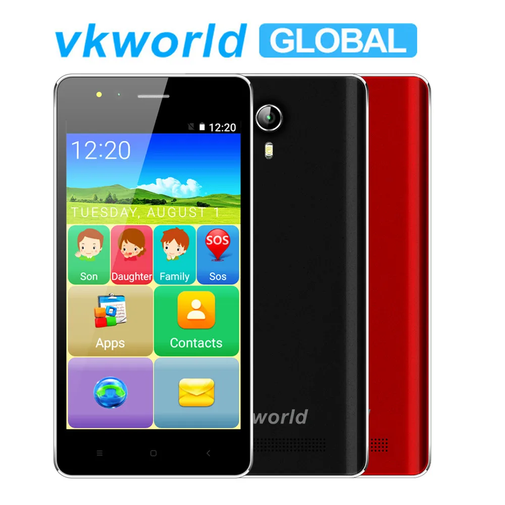 VKworld F1 смартфон с 4 5 дюймовым дисплеем четырёхъядерным процессором MTK6580m ОЗУ 1 ГБ