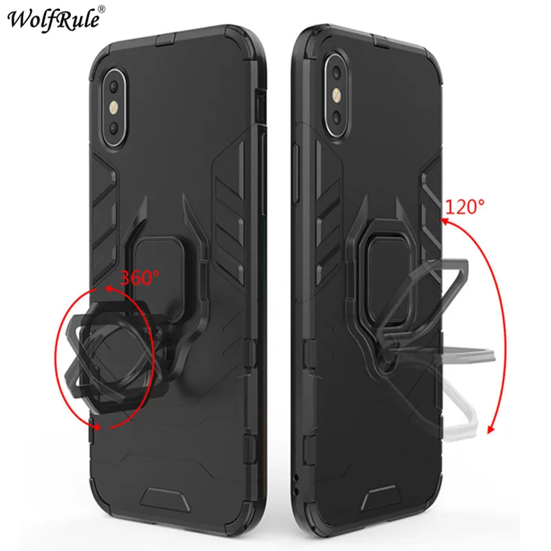 Phone Case For Xiaomi Mi A2 Lite 8 SE Max 3 Redmi 6 5 Plus Note Pro Pocophone F1 Cover Ring Holder Stand Armor Bumper Funda | Мобильные