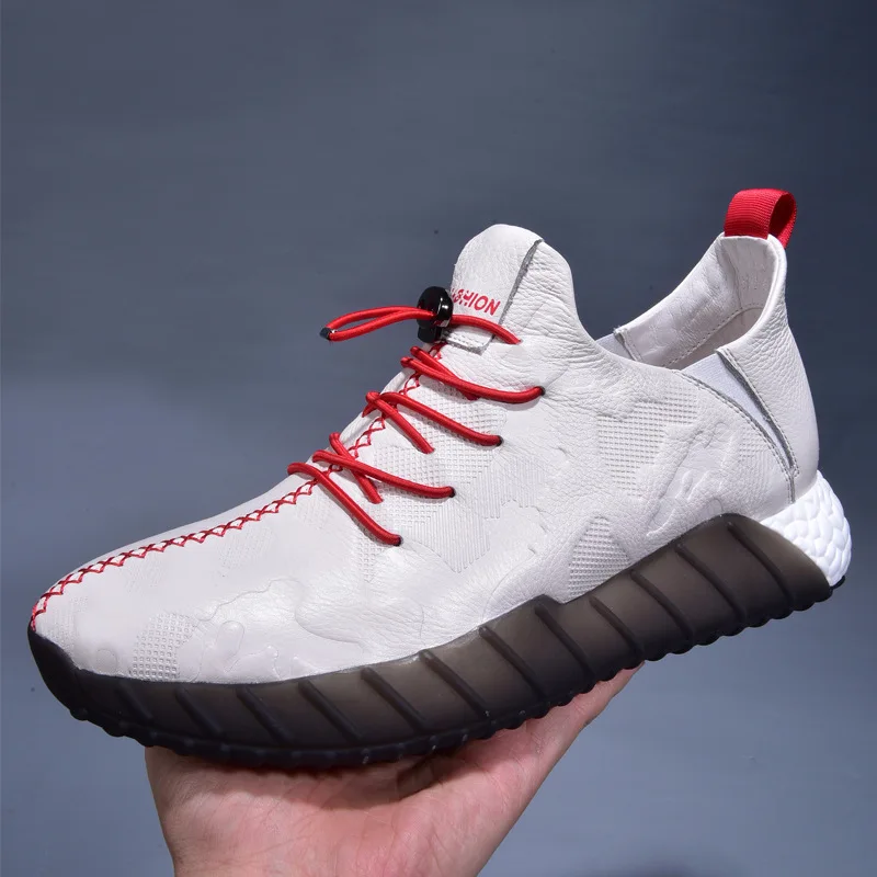 Мужские повседневные кроссовки натуральная кожа в британском стиле