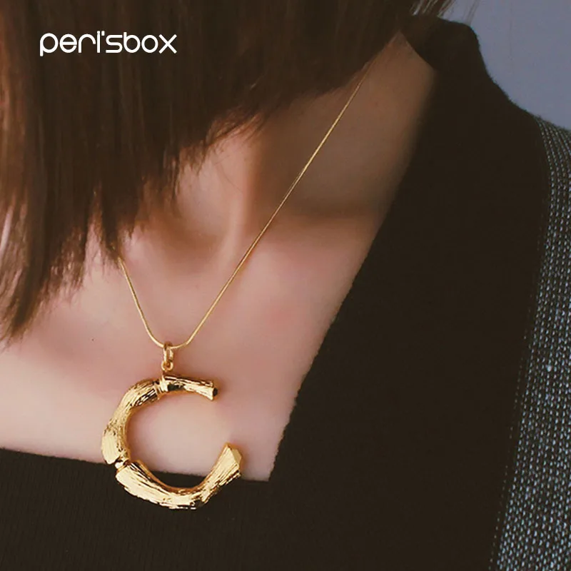 Peri'sBox 2018 Новые ожерелья золотого цвета с большими буквами в богемном стиле