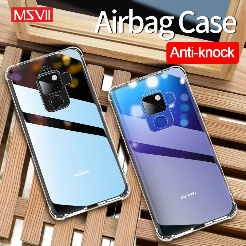 Силиконовый прозрачный чехол Msvii для Huawei Mate 10 20 20X P10 P20 pro P30 lite 9 3 4 Y6 2018 Y9 2019 honor View