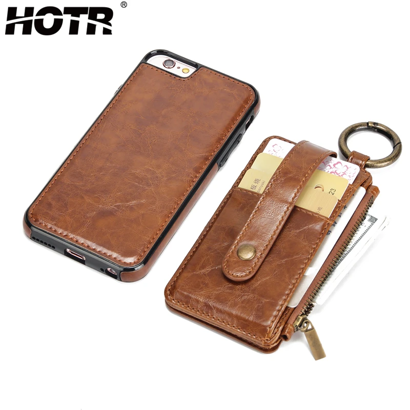 Съемный кожаный чехол HOTR для iphone 6 из искусственной кожи съемный слот карт