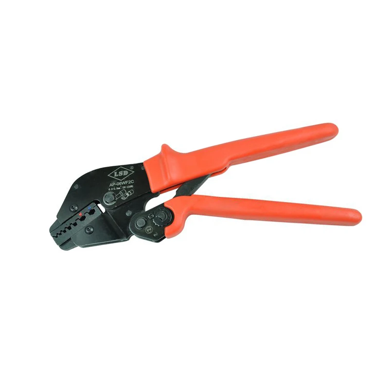 

AP-06WF2C High Quality Hand Crimping Tools for wire-end ferrules and insulated cable links 0.5-2.5mm2 20-13AWG Ratchet Crimper