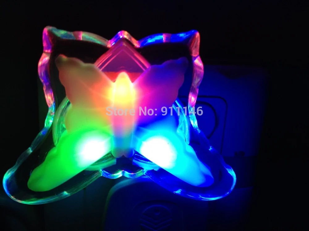 Бабочка светодиодный ночник Энергосбережение Прекрасный Цвет RGB Романтический