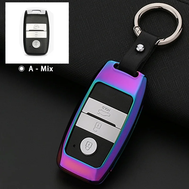 HT005-mix Автомобильные аксессуары чехол для ключа управления для Kia Rio 3 Picanto K2 Ceed Sorento Cerato 3 Soul Optima K3 Forte Sportage 3 Spectra Carens - Название цвета: HT005-mix