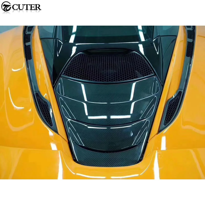 720S крышка капота заднего двигателя из углеродного волокна для McLaren 720S комплект кузова автомобиля