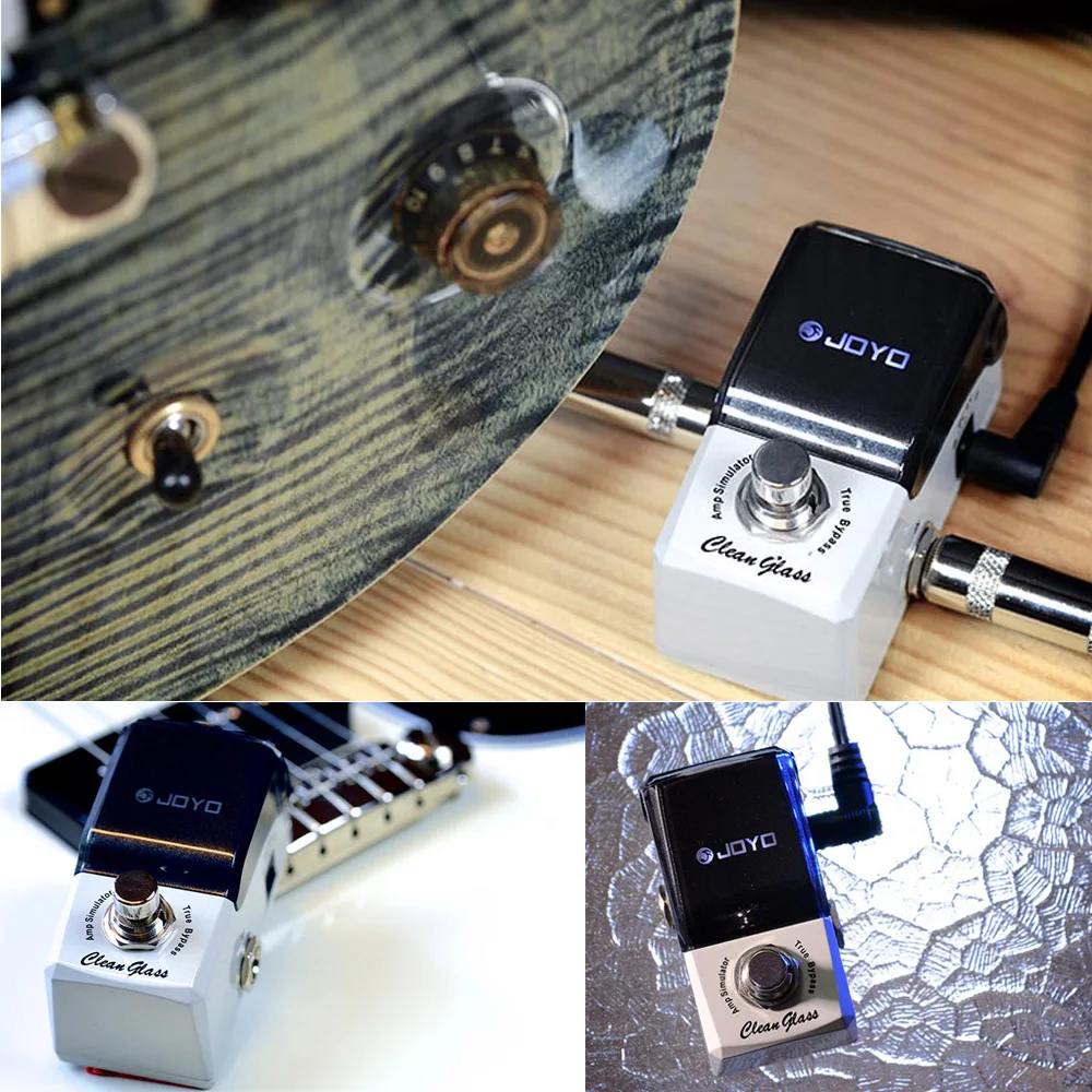 JOYO JF-307 Clean glass Amp Simulator Мини педаль эффектов для электрогитары с ручкой Guard True Bypass