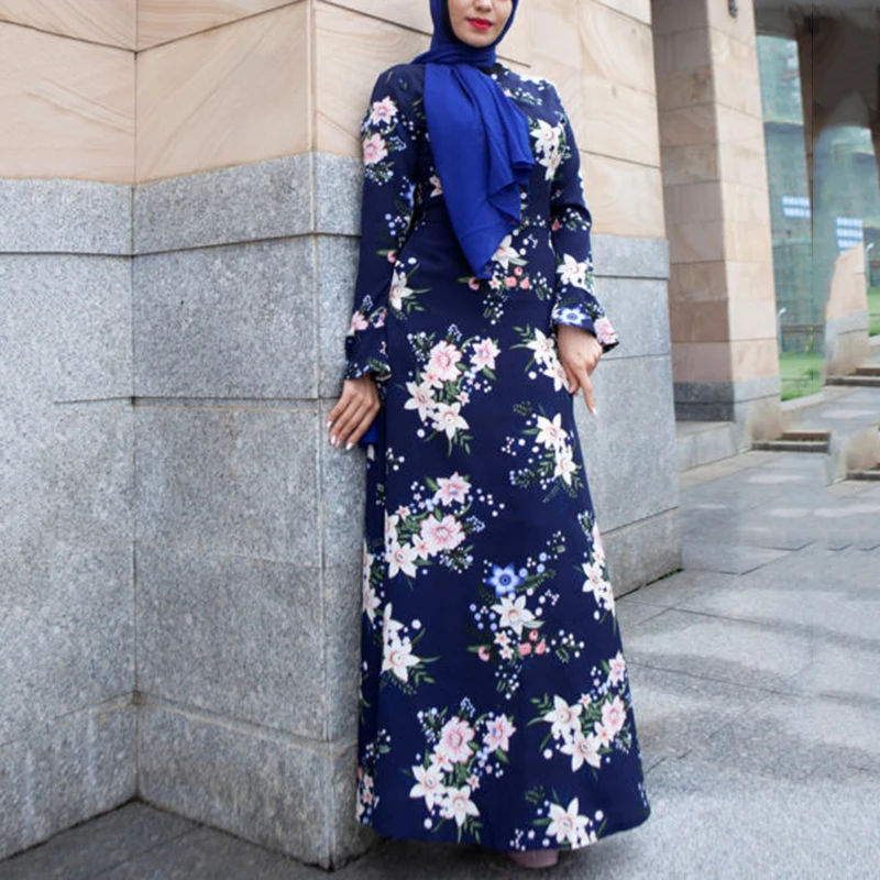 Мусульманское платье Abaya Турецкая женская одежда на Ближнем Востоке Модный