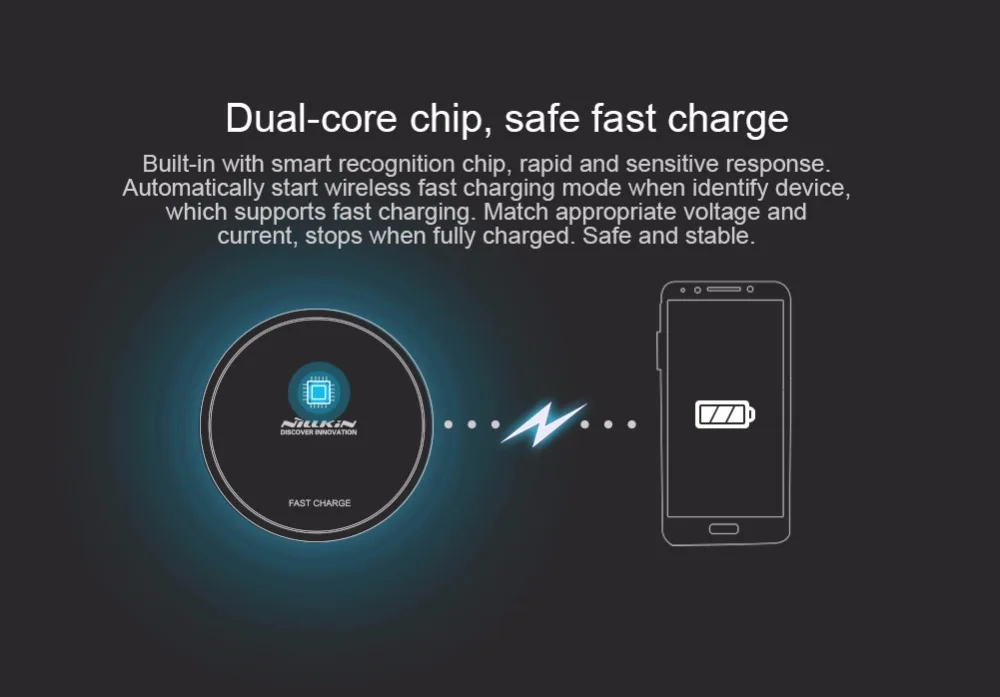 Nillkin быстрый зарядное устройство для samsung s6 edge ЦИ Быстрый Беспроводной Зарядки