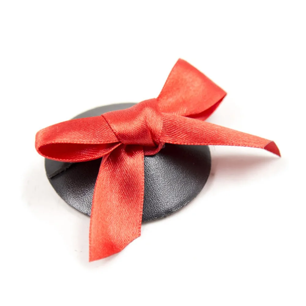 Сексуальный бант накладка на соски кожаный фетиш наклейки для женщин Клубная