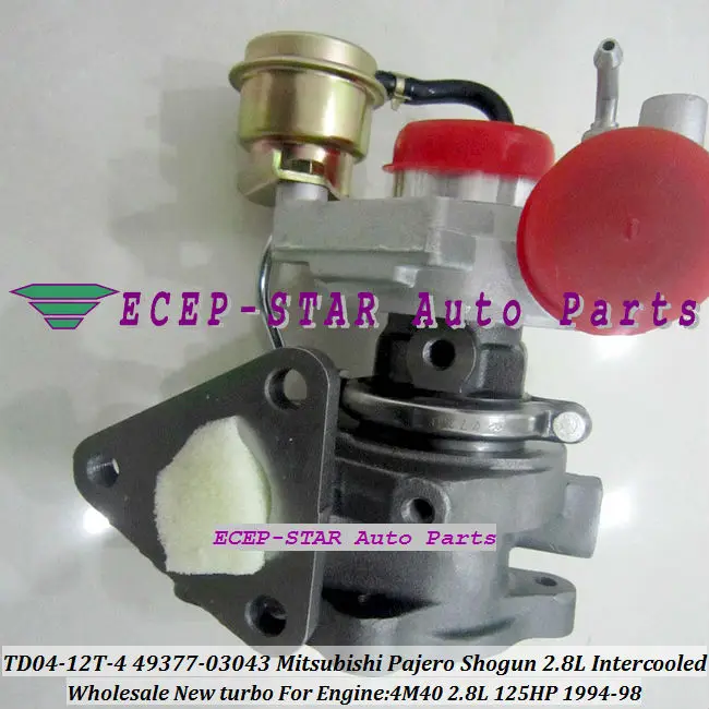 TD04 49377 03043 03041 03040 ME201636 Turbo для Misubishi PAJERO II Montero Shogun с охлаждением 94 98 4M40 4M40T 2.8L|turbocharger turbo|turbocharger generatorturbochargers for diesel