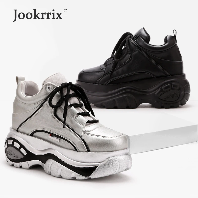 Jookrrix Pre sale Повседневное белые туфли Для женщин брендовые кроссовки на платформе