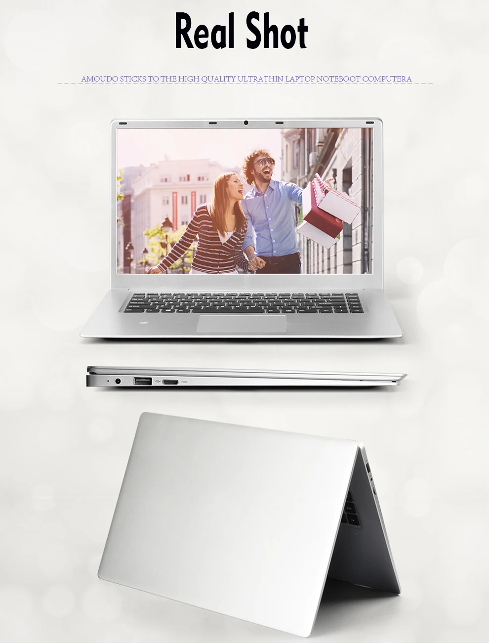 AMOUDO 15,6 дюймов 8 ГБ ОЗУ 500 Гб/1 ТБ HDD Intel Celeron J3455 четырехъядерный процессор система Windows 10 ноутбук