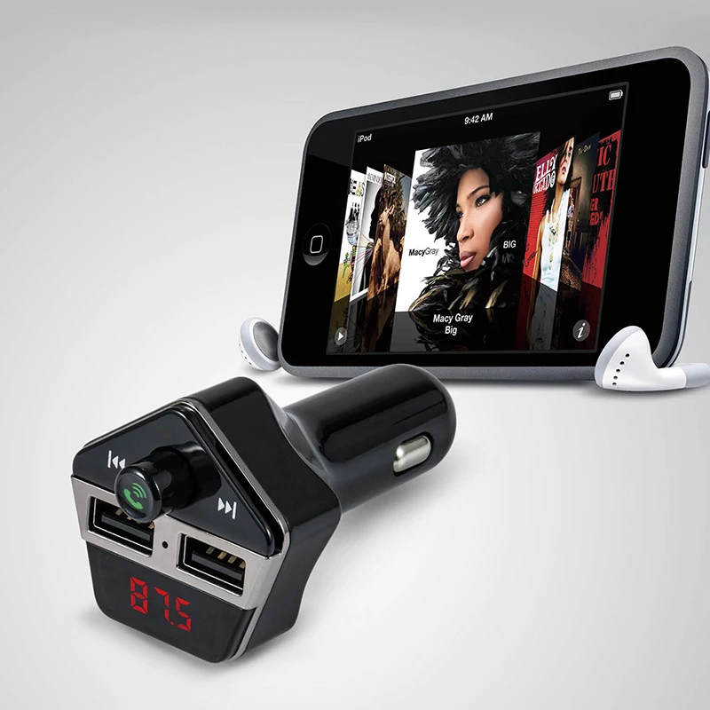 3 в 1 Bluetooth автомобильный комплект MP3 плеер аудио беспроводной fm-передатчик USB LCD