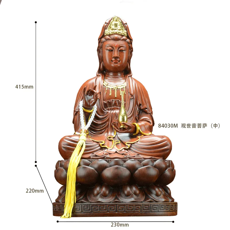 B-Guanyin Китайский стиль свекрови, три святых смолы, статуя Будды, тибетский король, санбао, буддизм украшения дома аксессуары - Цвет: B-Guanyin