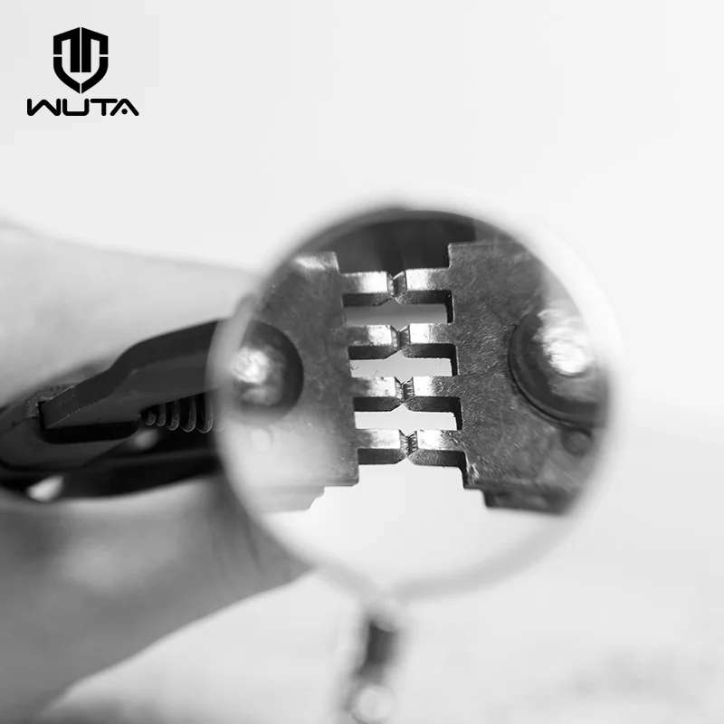 WUTA Leather Craft Дырокол инструменты ручные бесшумные плоскогубцы алмазное шитье долото прокалывание железа 4 мм расстояние 2/4 зубьев