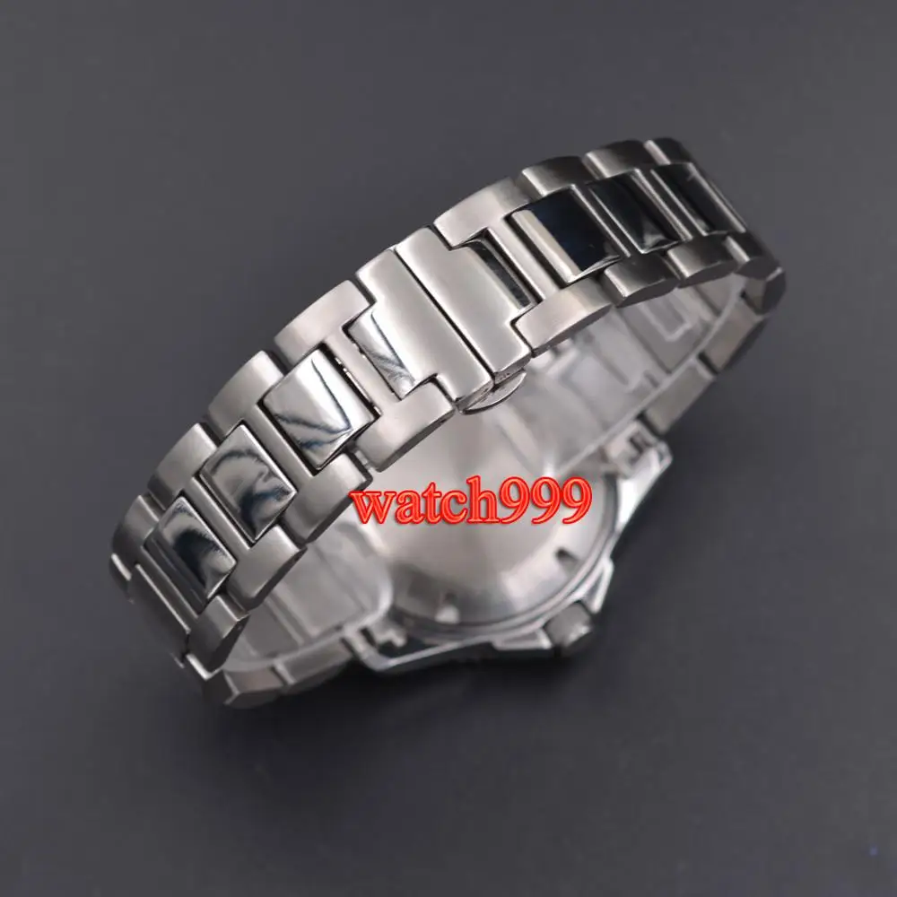 40 мм блигер синий циферблат сапфир керамика со стразами Безель автоматические