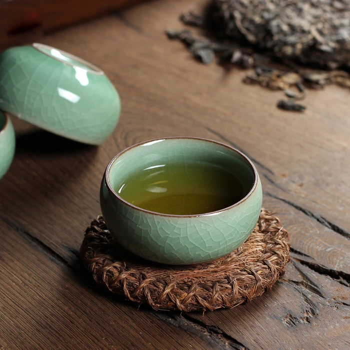 1 шт. пятицветные китайские чайные чашки Longquan Celadon чашка для чая 45 мл кофе|tea bowl|china
