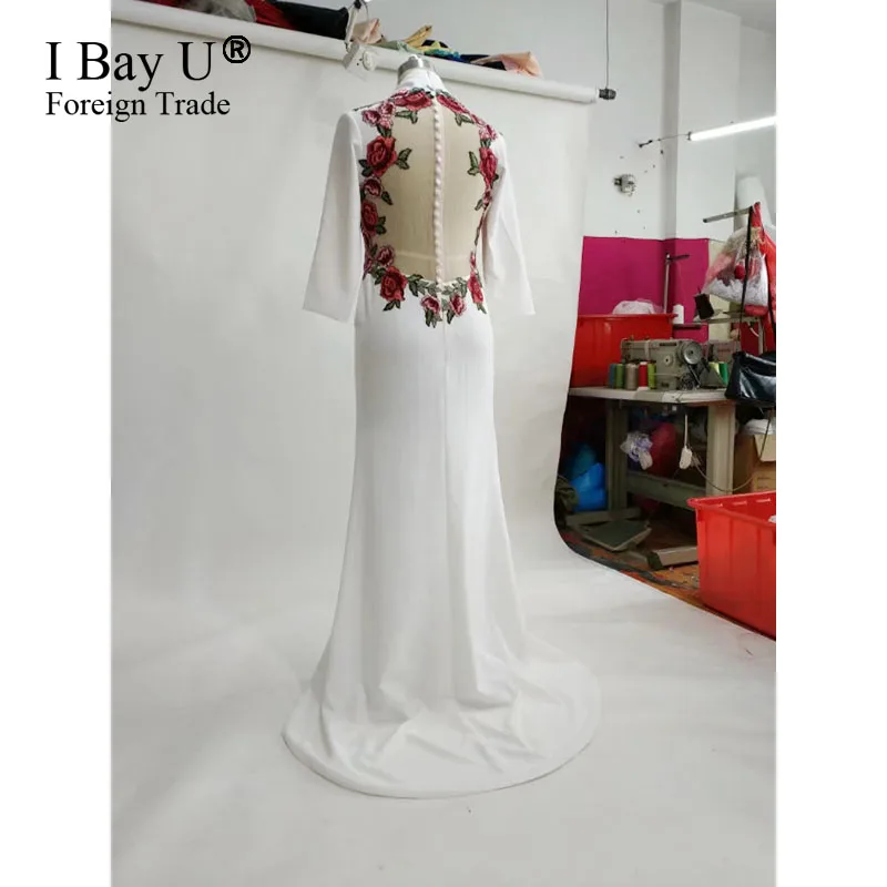 Настоящая роскошь цветок Кружево вечерние платья 2017 В Средства ухода за кожей