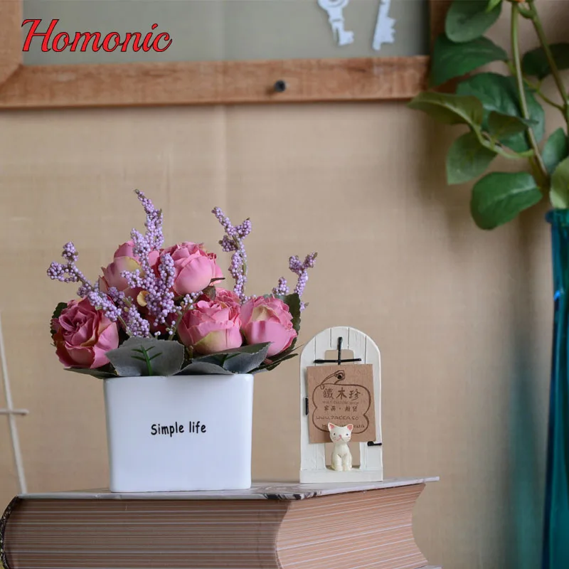 Европейский керамическая чашка искусственный цветок июля розы вечная цветочный