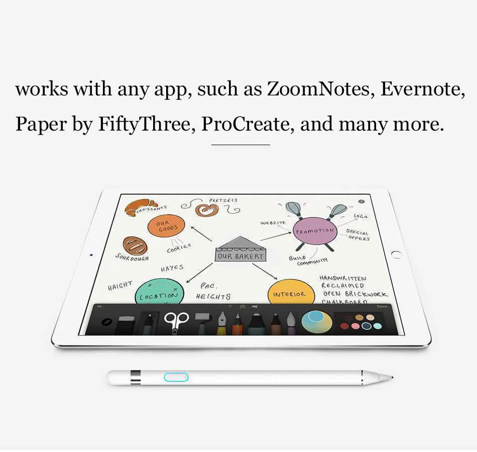 Сенсорный стилус S Pen для iPhone 8 X iPad емкостный IOS Android Samsung Galaxy Note 4 5 9 Oppo Xiaomi сенсорный