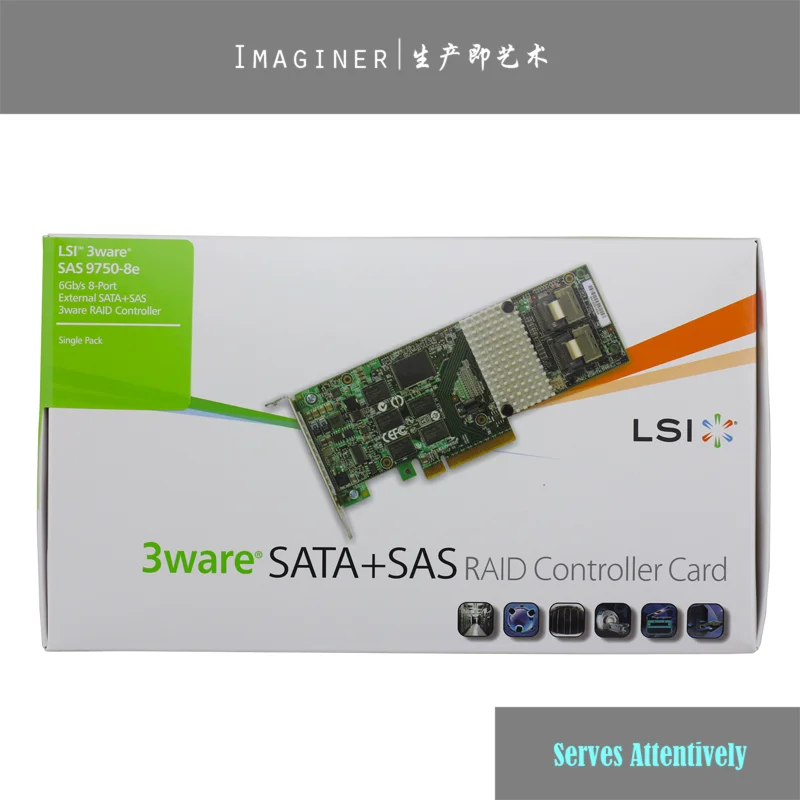LSI 9750 8e LSI00243 8 port Ext. 2x SFF 8088 PCI E X8 6 ГБ/сек. SAS SATA RAID контроллер новинка розничная