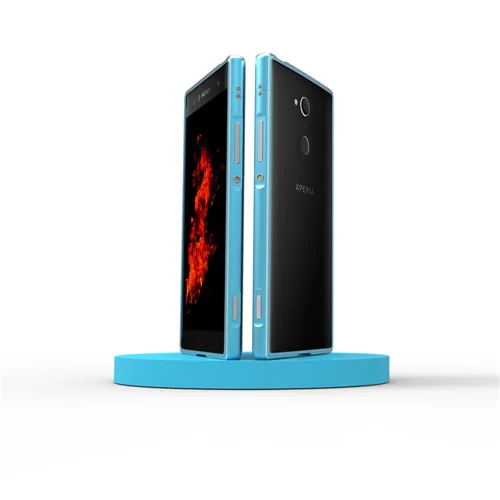 Небесно-голубой Алюминиевый бампер чехол для sony Xperia XZ3 XZ2 Compact XC XZ XZ1 металлическая рамка чехол для телефона для sony XA1 XA2 противоударный чехол Coque - Цвет: Небесно-голубой