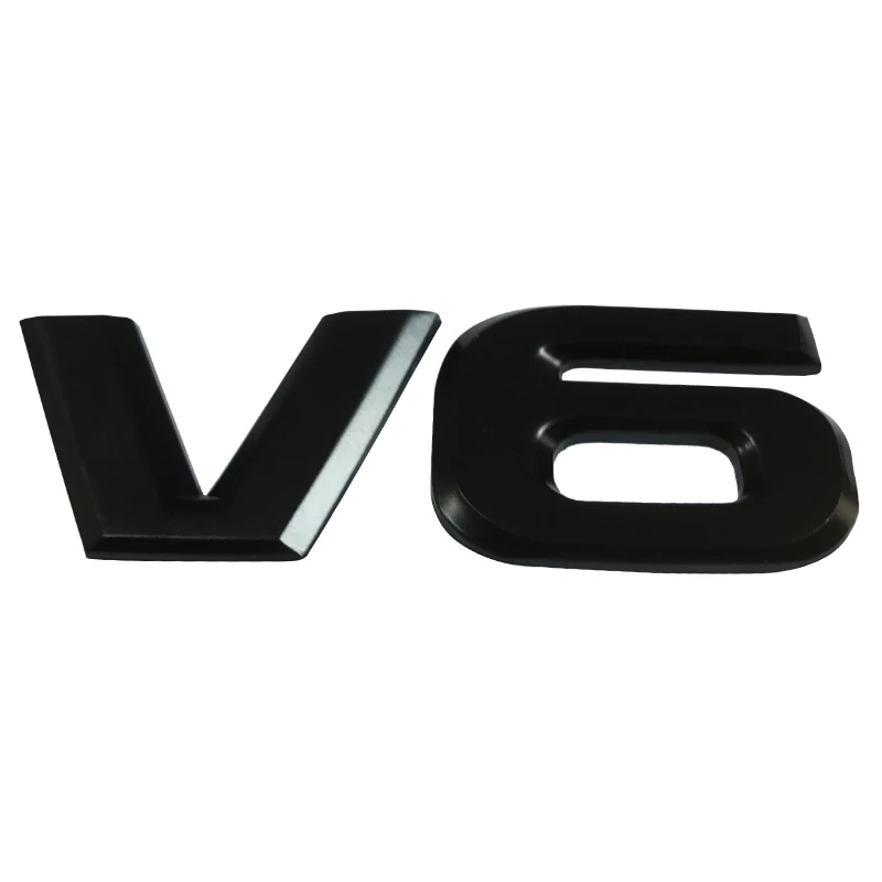 Автомобильная наклейка V6 V8 металлическая 3D декоративная для автомобильного